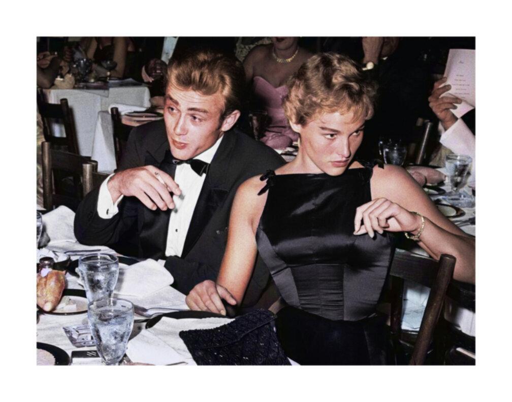 Frank Worth Color Photograph - James Dean and Ursula Andress at Oscar Dinner