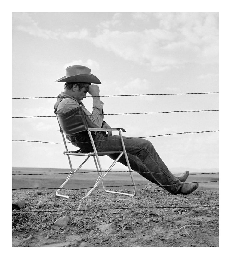 James Dean Behind Fence in Giant 16