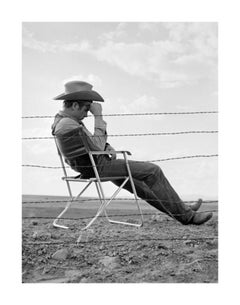 James Dean Behind Fence in "Giant"