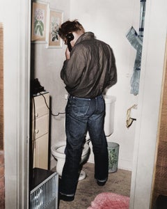 Vintage James Dean in Restroom