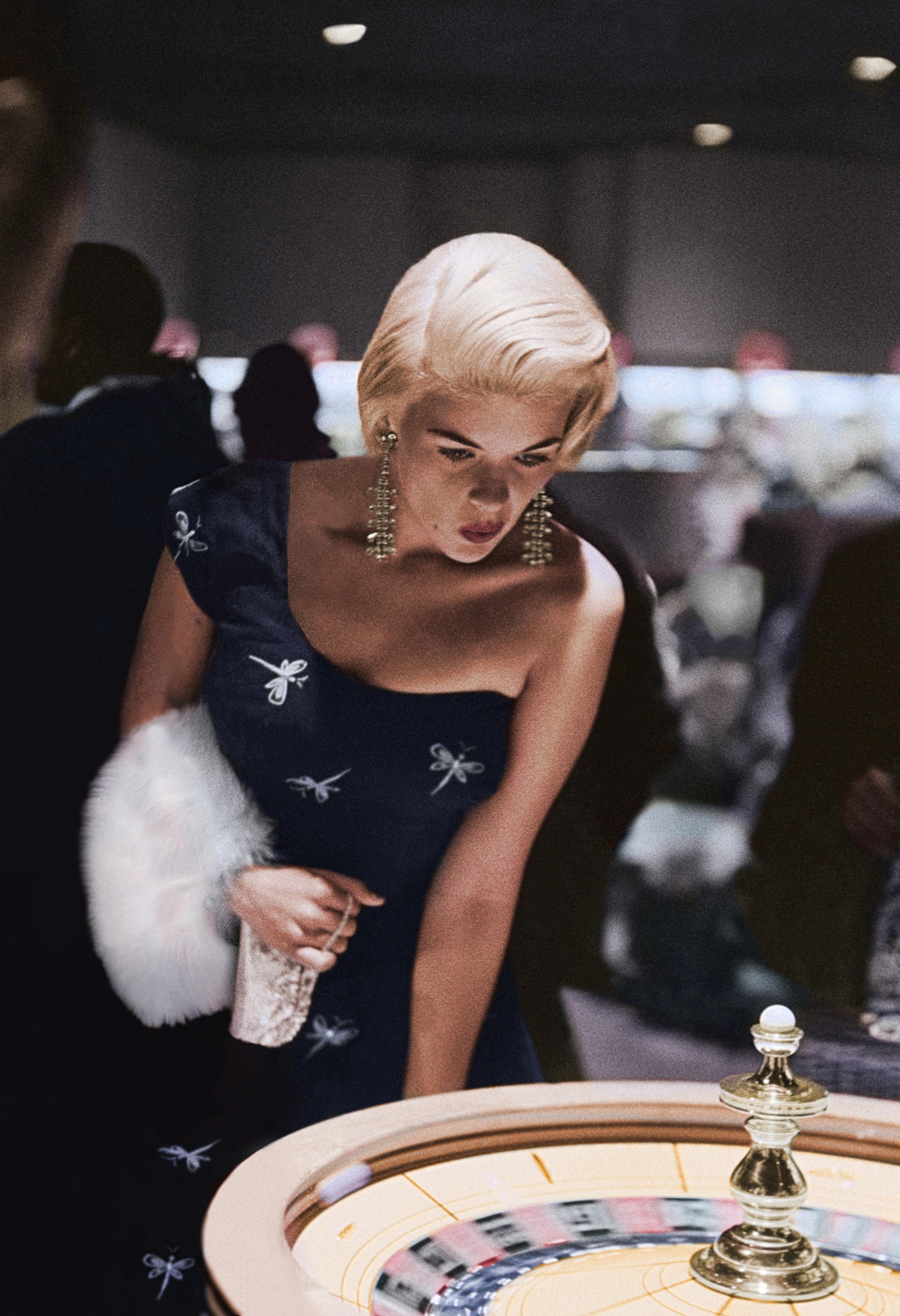 Frank Worth Color Photograph - Jayne Mansfield: A Game of Chance 16" x 20" Edition of 125