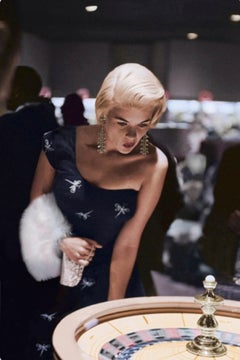 Vintage Jayne Mansfield at the Roulette Wheel -  Oversize Print 