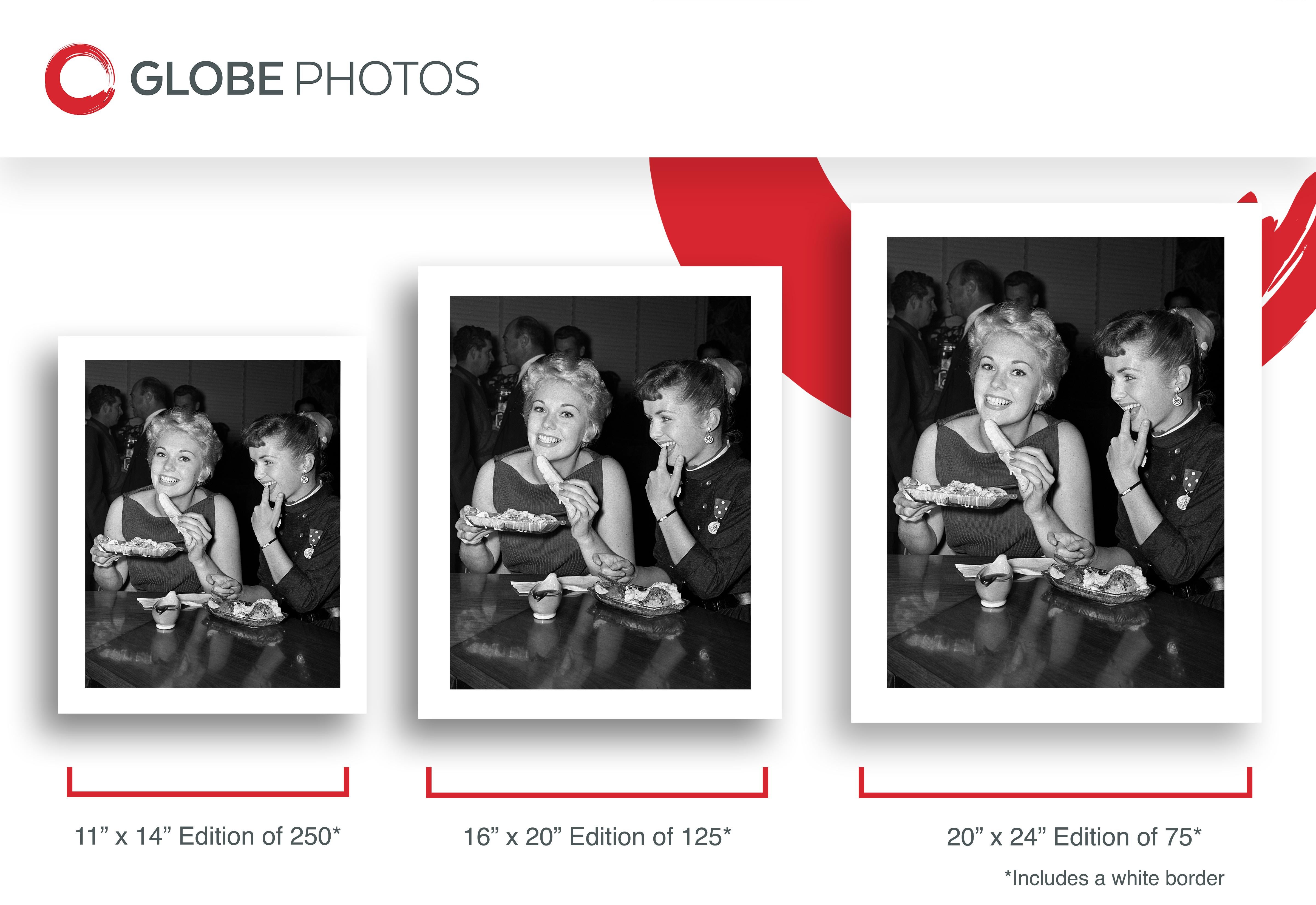 Kim Novak and Debbie Reynolds at Schwabs - Contemporary Photograph by Frank Worth
