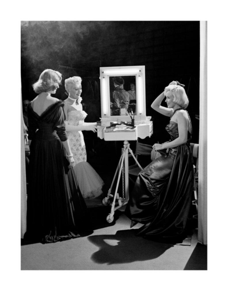 Frank Worth Black and White Photograph - Lauren Bacall, Betty Grable, and Marilyn Monroe: "How to Marry a Millionaire"
