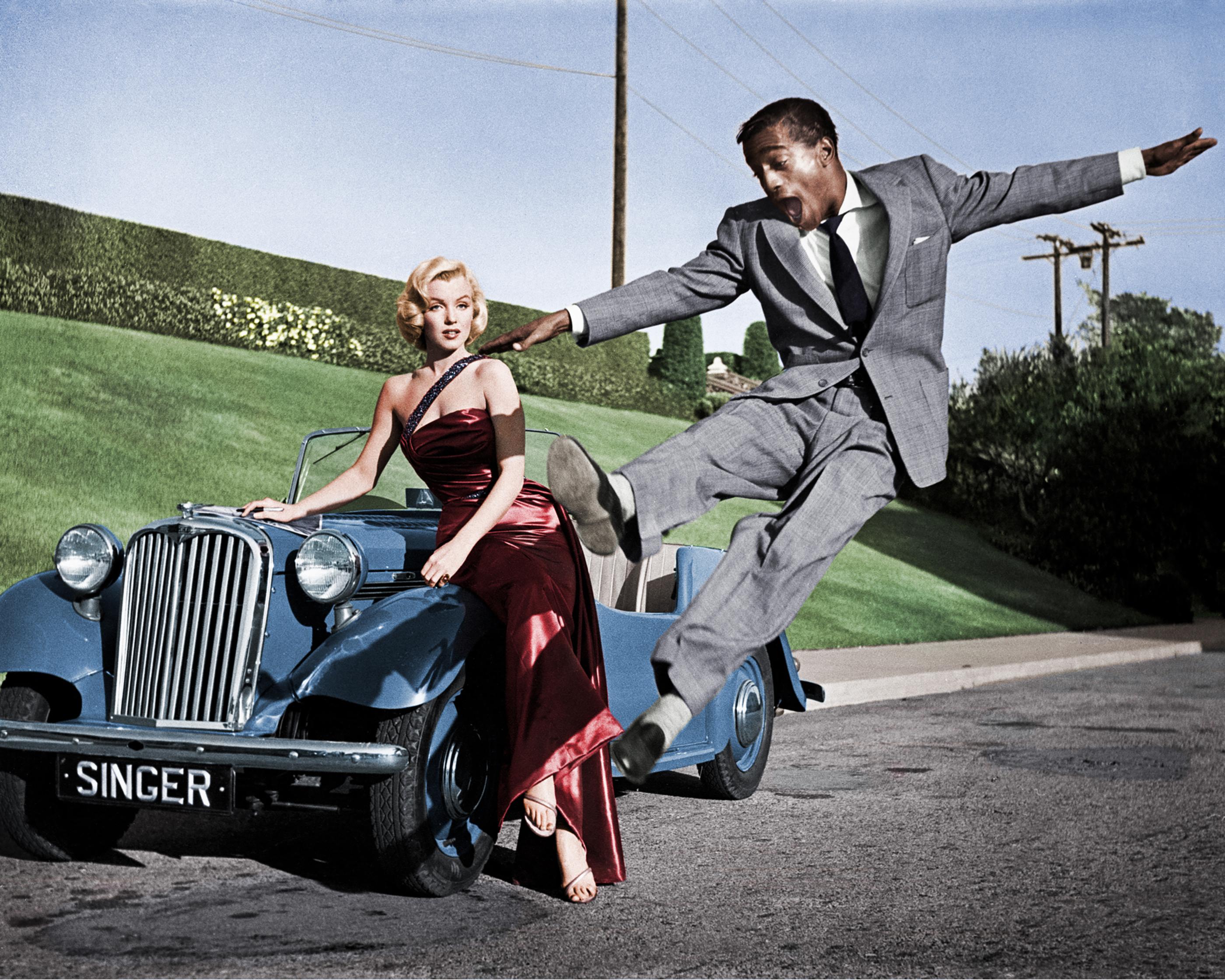 Marilyn Monroe and Sammy Davis Jr. in How to Marry a Millionaire 20" x 16"