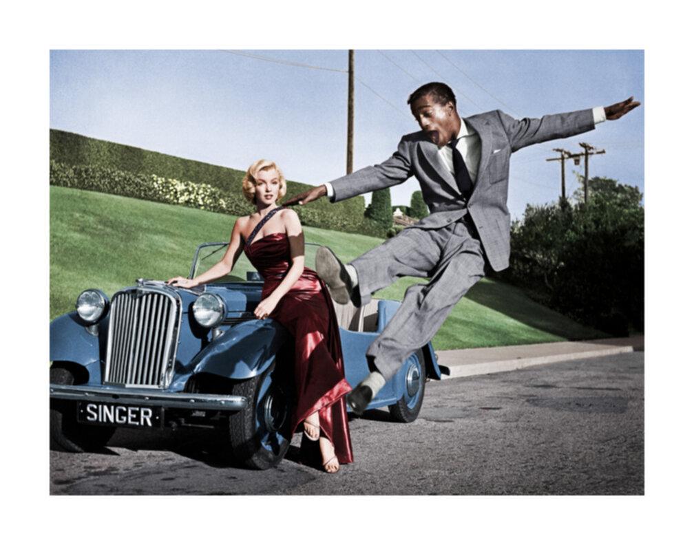Frank Worth Color Photograph - Marilyn Monroe and Sammy Davis Jr in "How to Marry a Millionaire"
