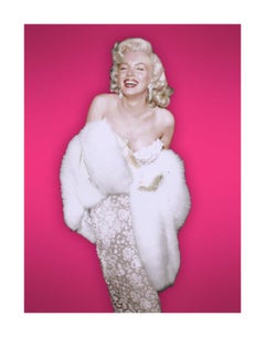 Retro Marilyn Monroe Smiling in Fur