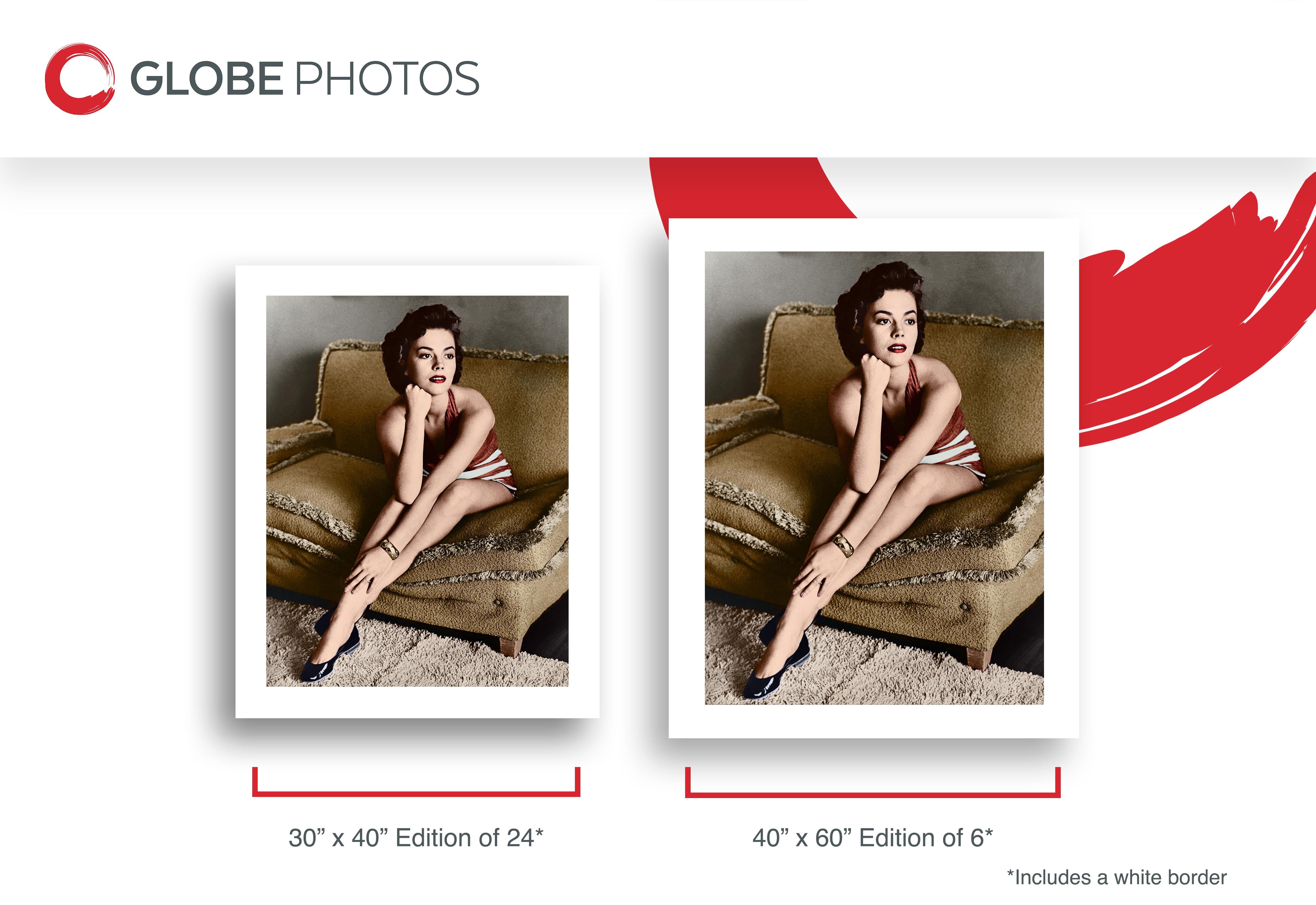 Ritratto classico di Natalie Wood - Color Photograph Marrone di Frank Worth