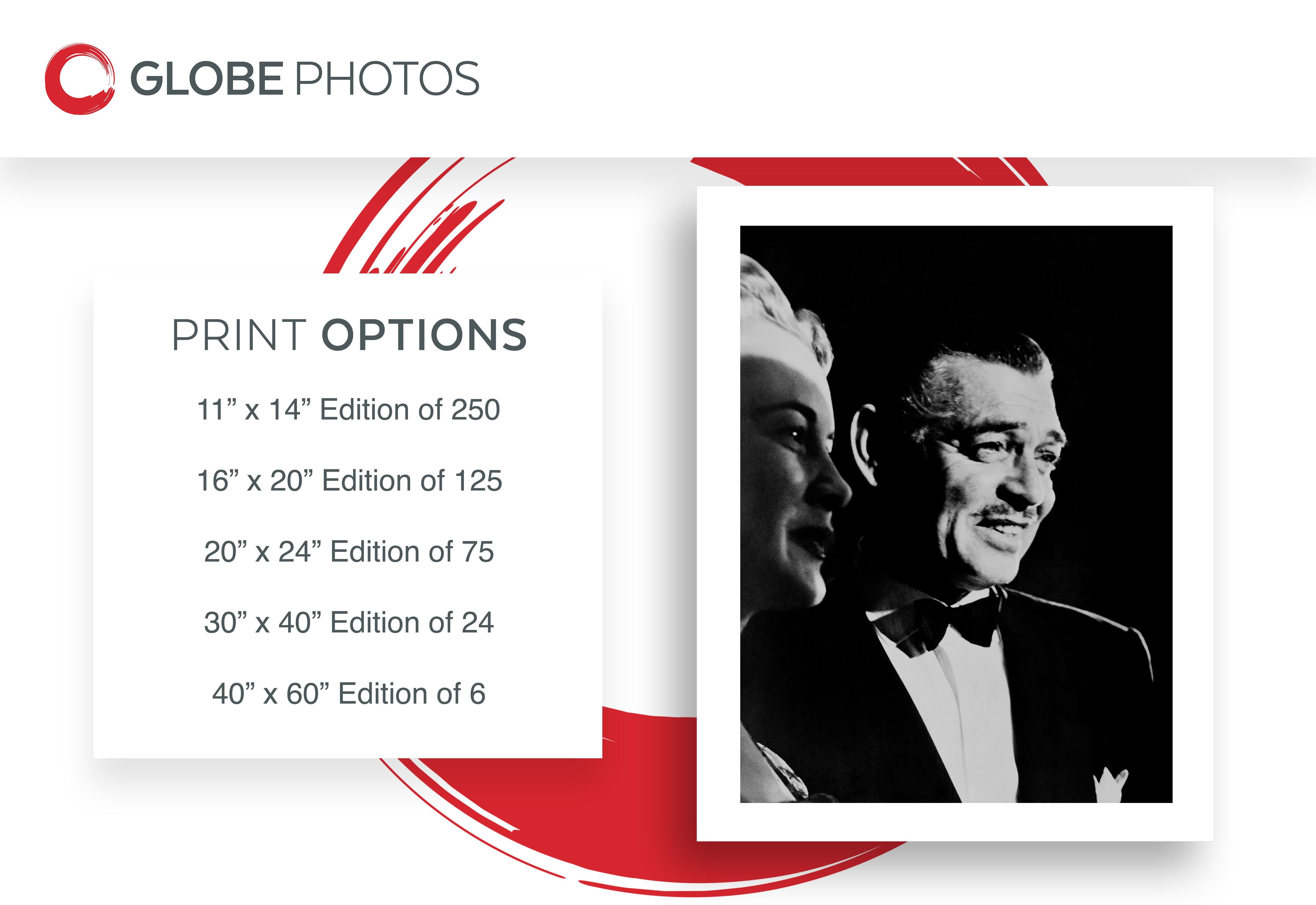 Lo splendido Clark Gable agli Academy Awards - Photograph di Frank Worth