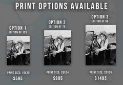 Elizabeth Taylor and James Dean on the Set of "Giant" Fine Art Print