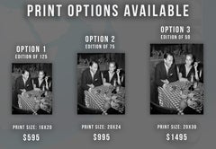 Frank Sinatra and Lauren Bacall at Villa Capri Fine Art Print