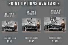 Frank Sinatra at Sands Hotel Colorized Fine Art Print