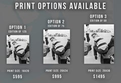 James Dean Sitting at Car Rally Fine Art Print
