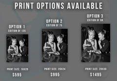 Kim Novak and  Debbie Reynolds at Schwab's Fine Art Print