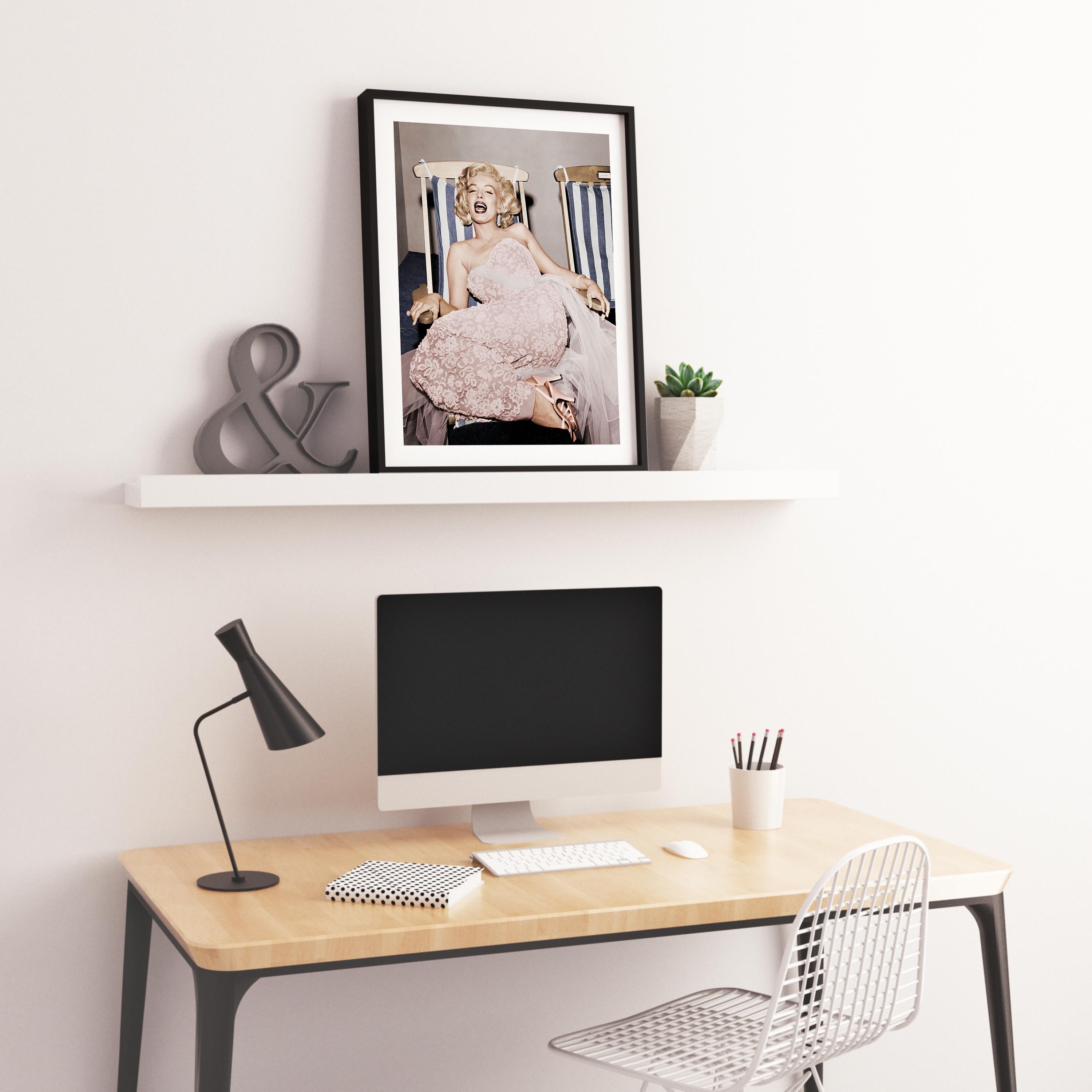 Marilyn Monroe on Deck Chair Fine Art Print For Sale 2