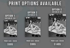 Rita Hayworth Sunbathing Fine Art Print
