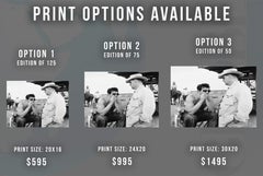 Rock Hudson and George Stevens on the Set of Giant Fine Art Print