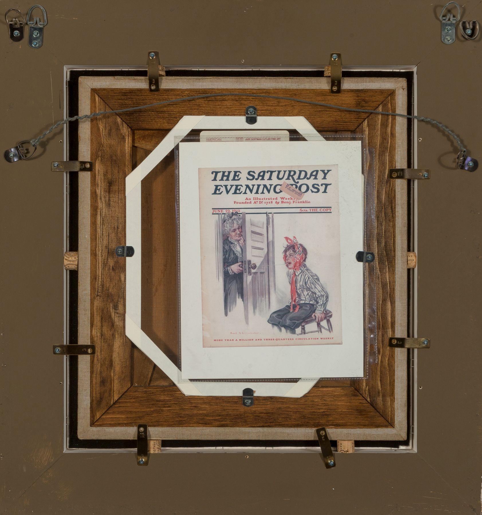 Loser Zahn, Saturday Evening Post Cover, 22. Juni 1912 (Beige), Figurative Painting, von Frank Xavier Leyendecker