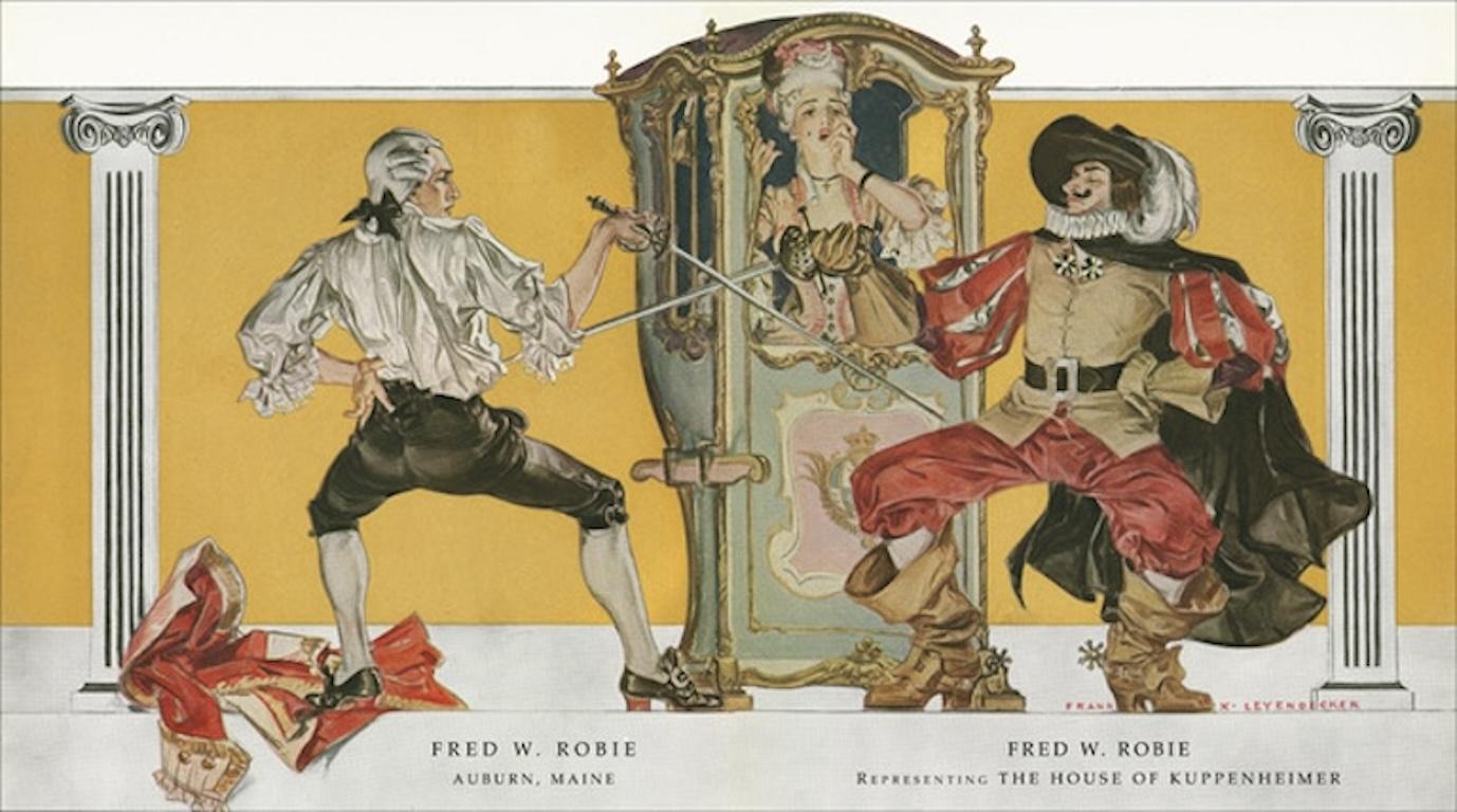 Il duello, copertina del libro di stile Kuppenheimer, autunno/inverno 1910-1911 in vendita 1