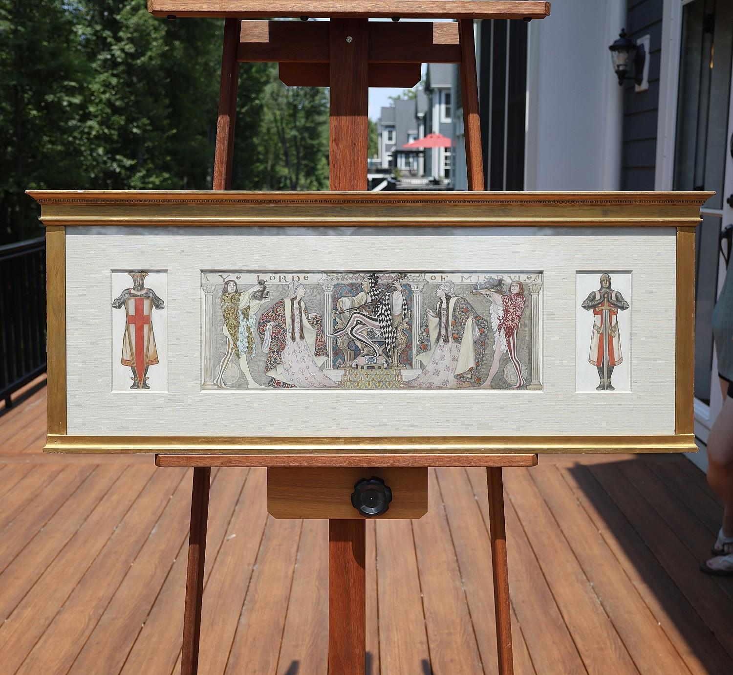 “Ye Lorde of Misrule” Triptych for the story “Perdita’s Christmas” For Sale 1