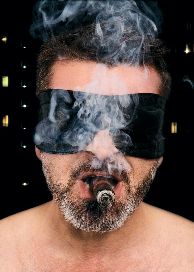 Portrait Photograph Frank Yamrus - Sans titre (Cigar)