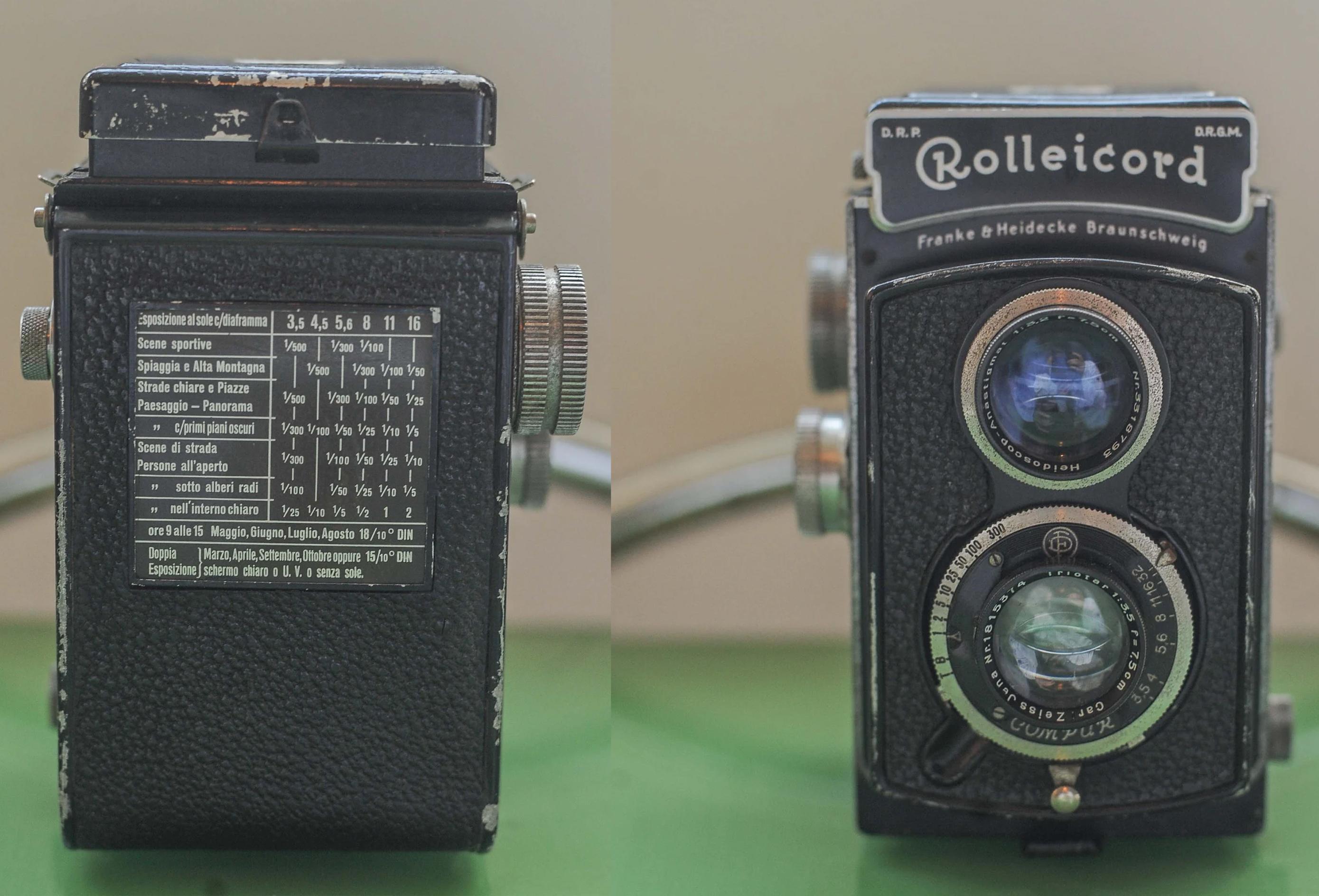 Franke & Heidecke Rolleicord II 120 Film Twin Lens Reflex Camera & Case  In Good Condition In High Wycombe, GB