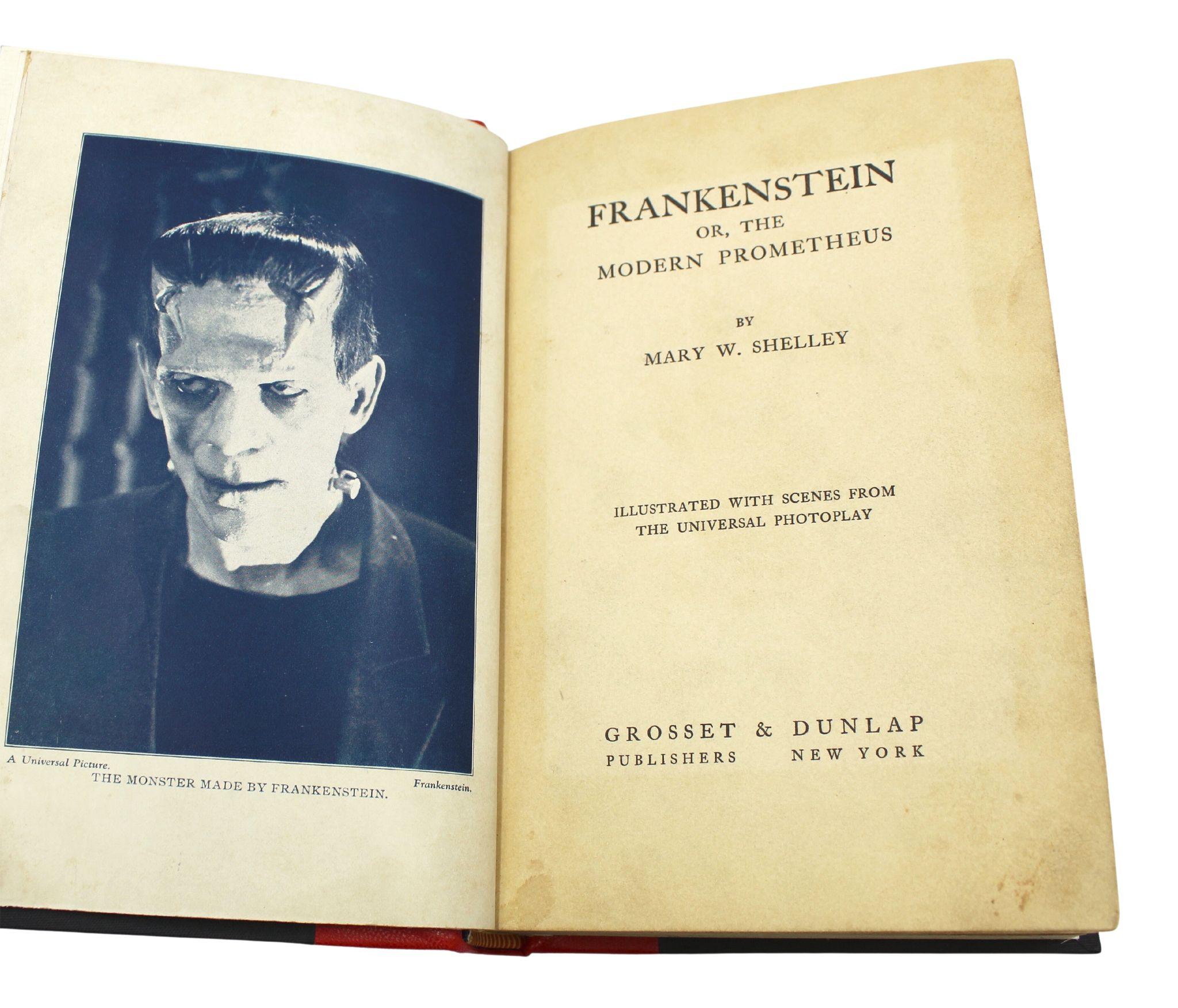 Cuir Frankenstein par Mary W. Shelley, Photoplay Grosset & Dunlap Edition, 1931 en vente
