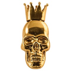 Frankenstein Igor - Messingknopf in Form eines Totenkopfes