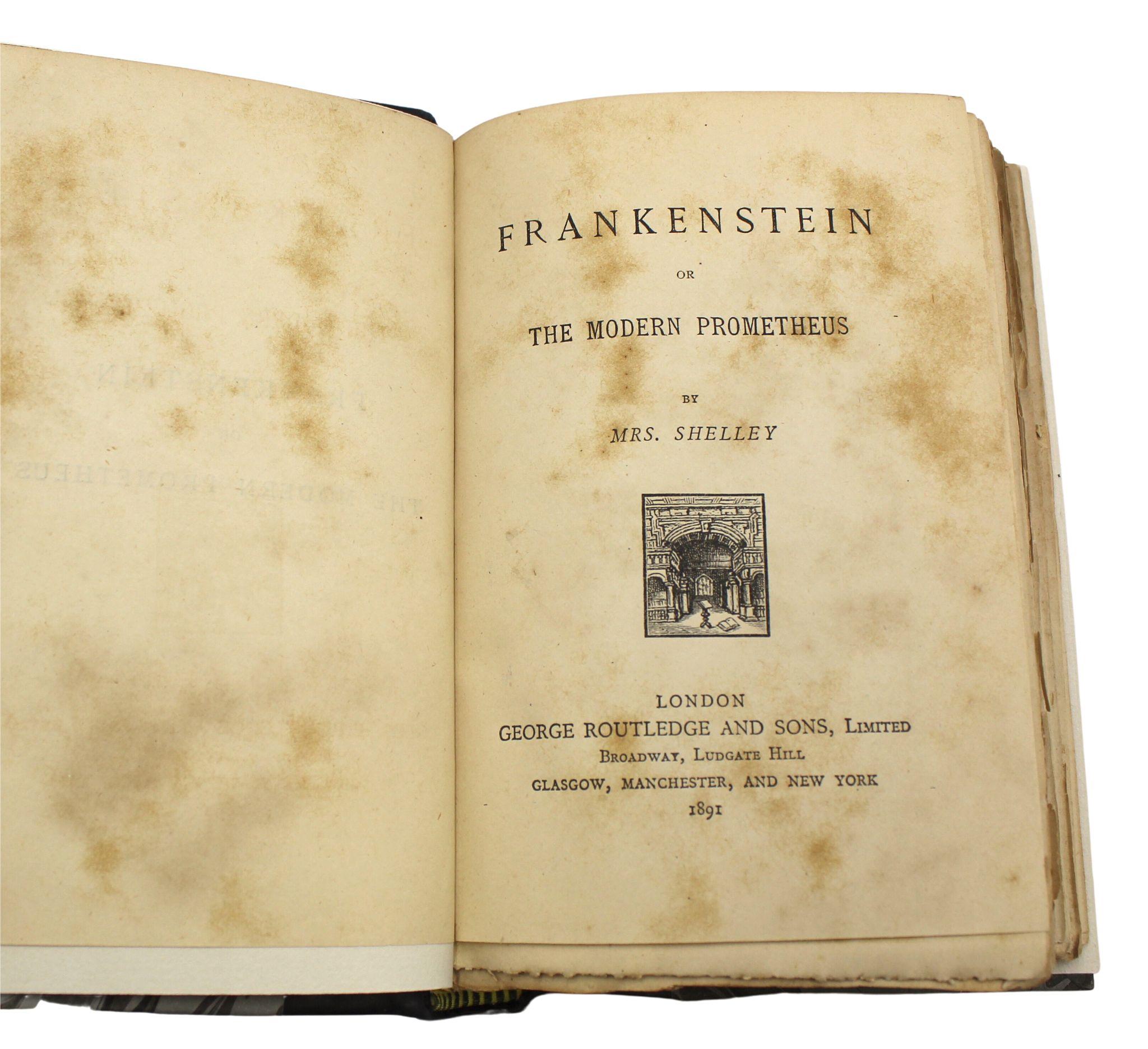 Frankenstein; or The Modern Prometheus by Mary Shelley, Later Printing, 1891 For Sale 2