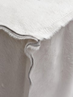 FRANKENSTEIN, Pony Hair Contemporary Design Pouf, Made in Italy