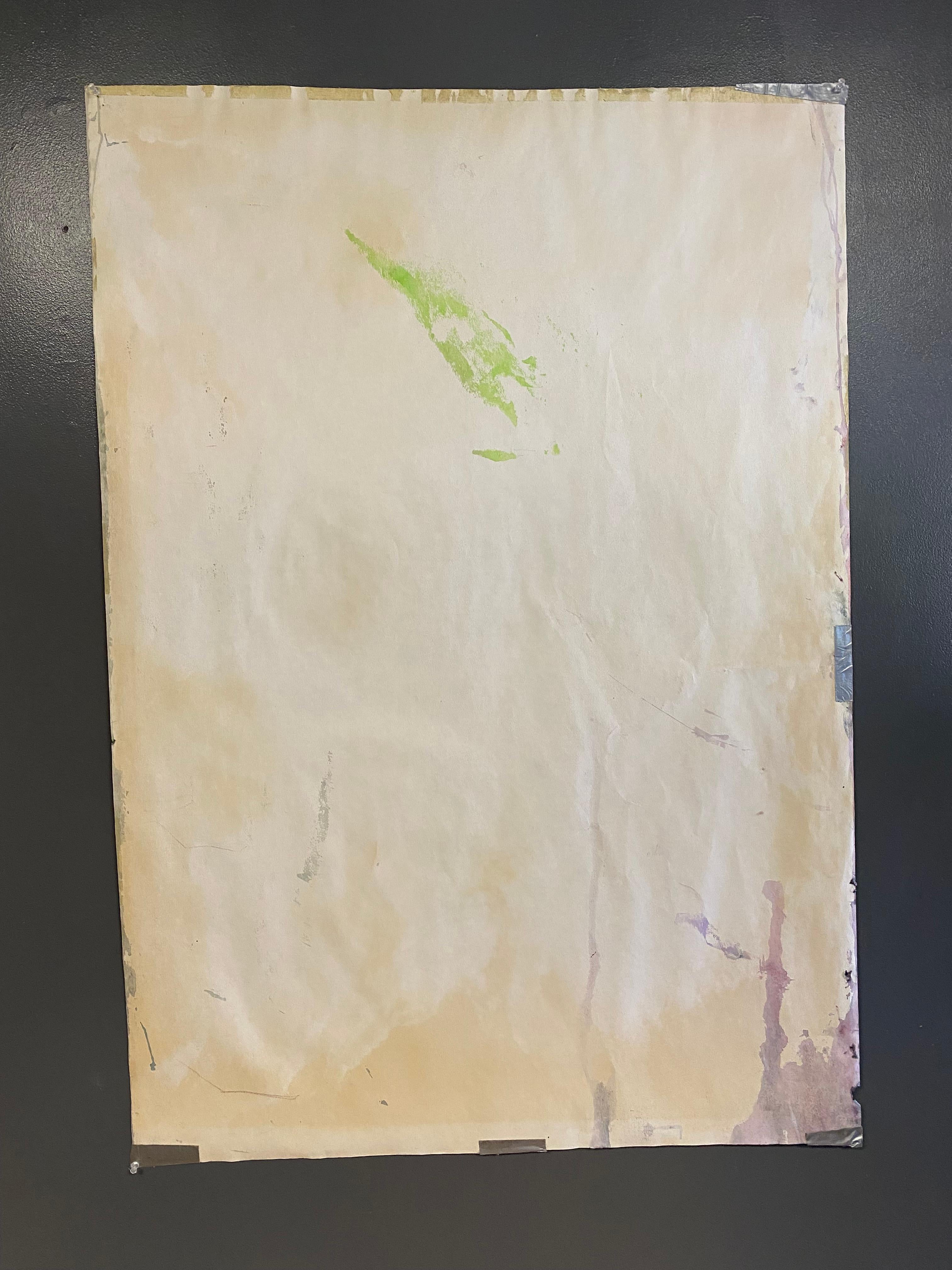 Abstraktes Aquarell im Frankenthaler Soak Stain-Stil im Angebot 5