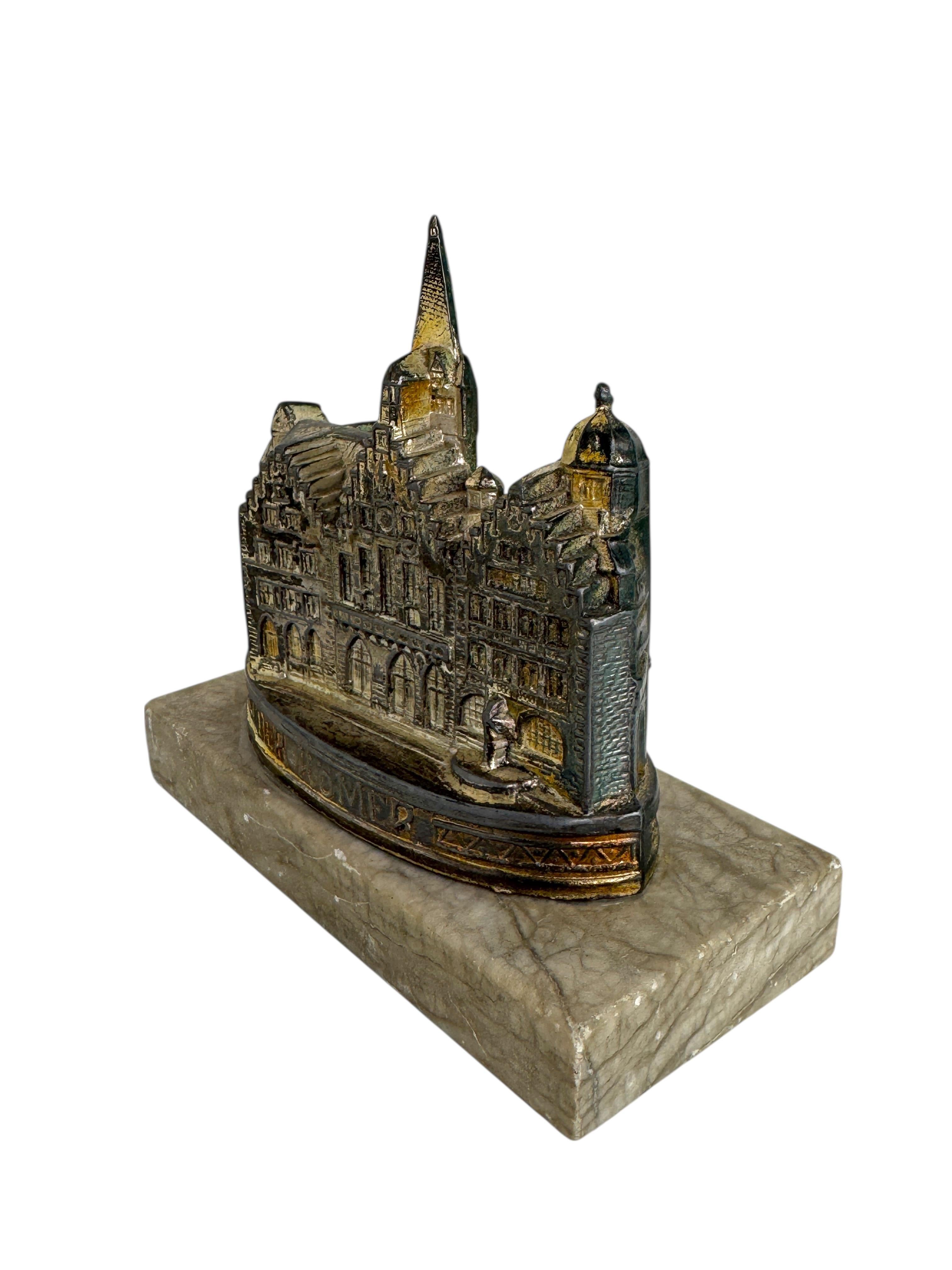 Art nouveau Frankfurt Townes Souvenir Building Architectural Collectible Germany 1920s en vente