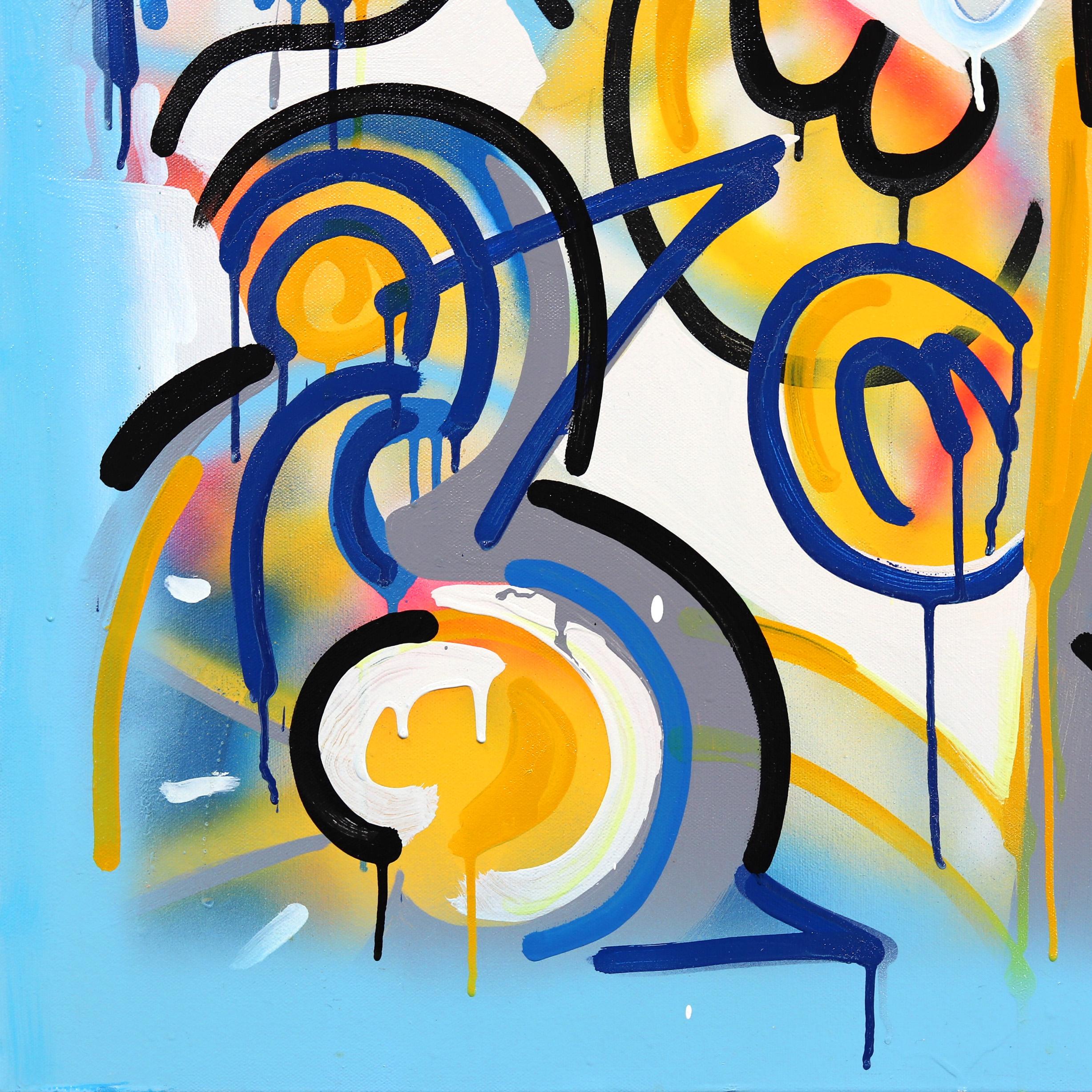 Cellular Function II - Colorful Original Abstract Expressionism Street Art For Sale 5