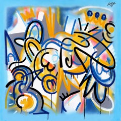 Cellular Function II - Colorful Original Abstract Expressionism Street Art