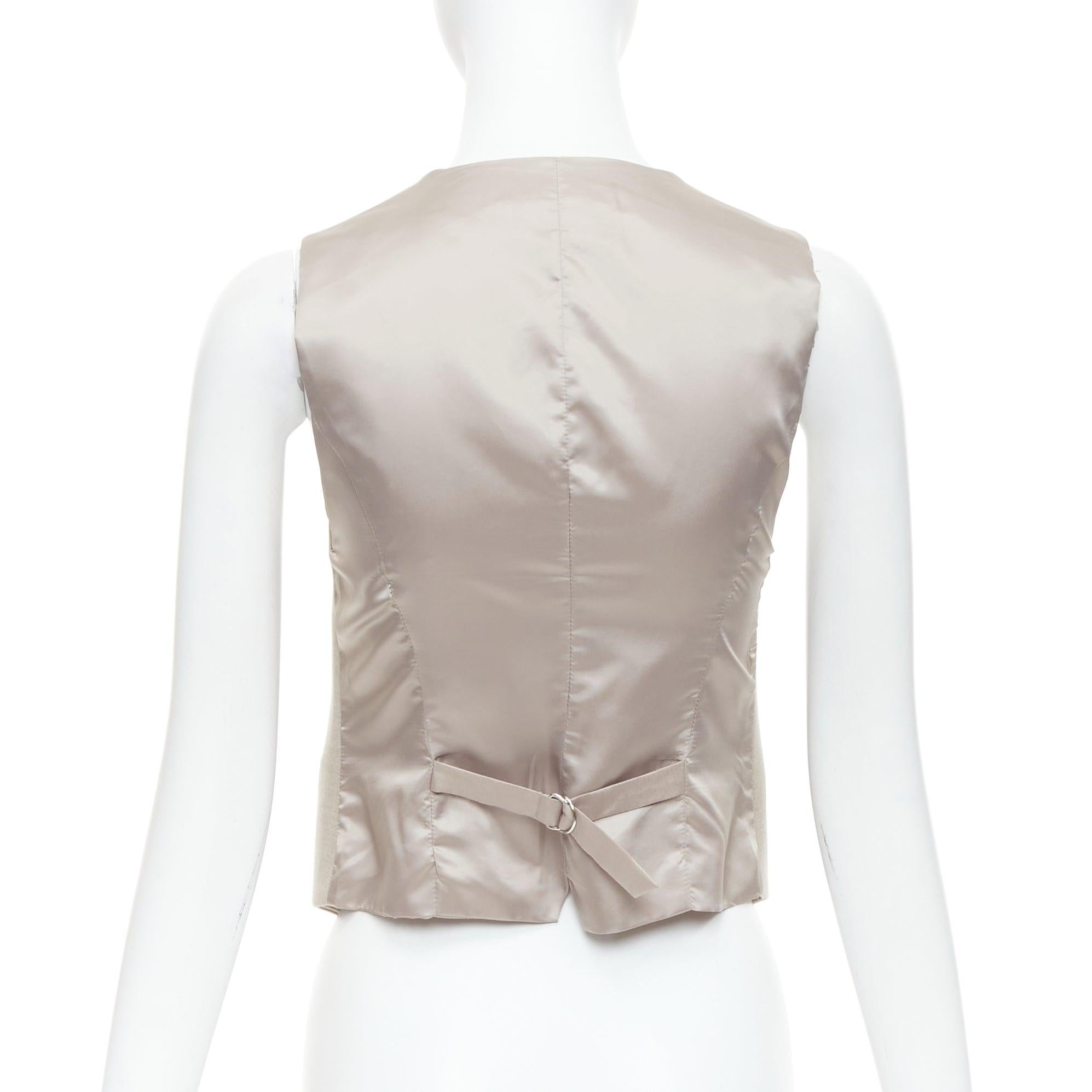 FRANKIE SHOP Gelso khaki tencel buttons waistcoat vest top XS
Reference: SNKO/A00461
Brand: Frankie Shop
Material: Tencel, Blend
Color: Khaki
Pattern: Solid
Closure: Button
Lining: Khaki Fabric
Extra Details: Frankie Shop is known for creating