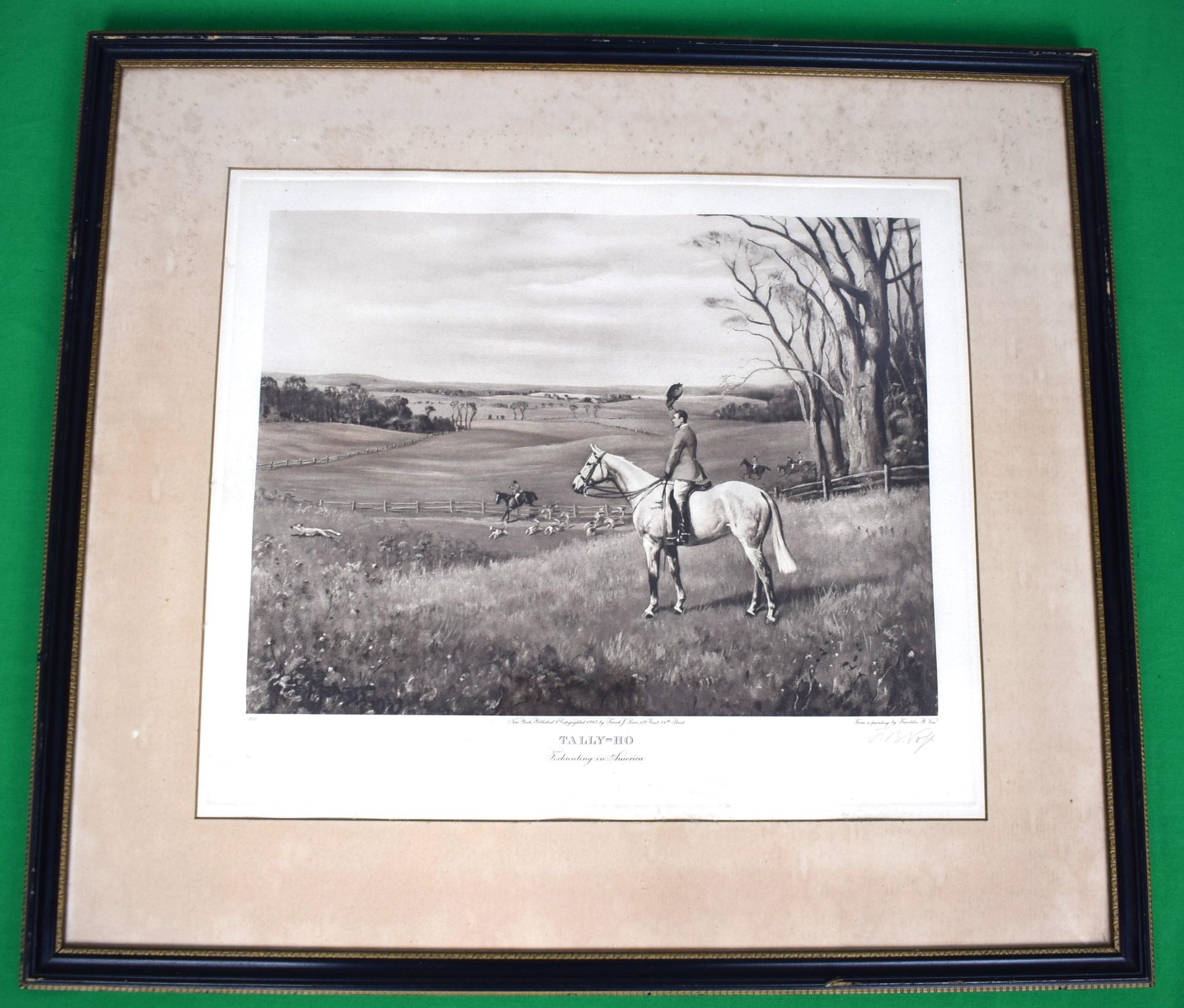 Print Sz: 17 1/4"H x 20"W

Frame Sz: 25 1/2"H x 28 1/2"W

Limited edition of 250

Published by Frank J. Lowe

Franklin Brooke Voss (1880–1953) was an American painter.

Franklin Brooke Voss was born in New York City in 1880. He attended the Art