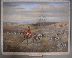 "Working It Out" Foxhunting In America 1941 Derrydale Print by Franklin B. Voss