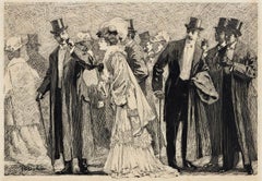 Antique "The Thief" Story Illustration for Everybody's Magazine