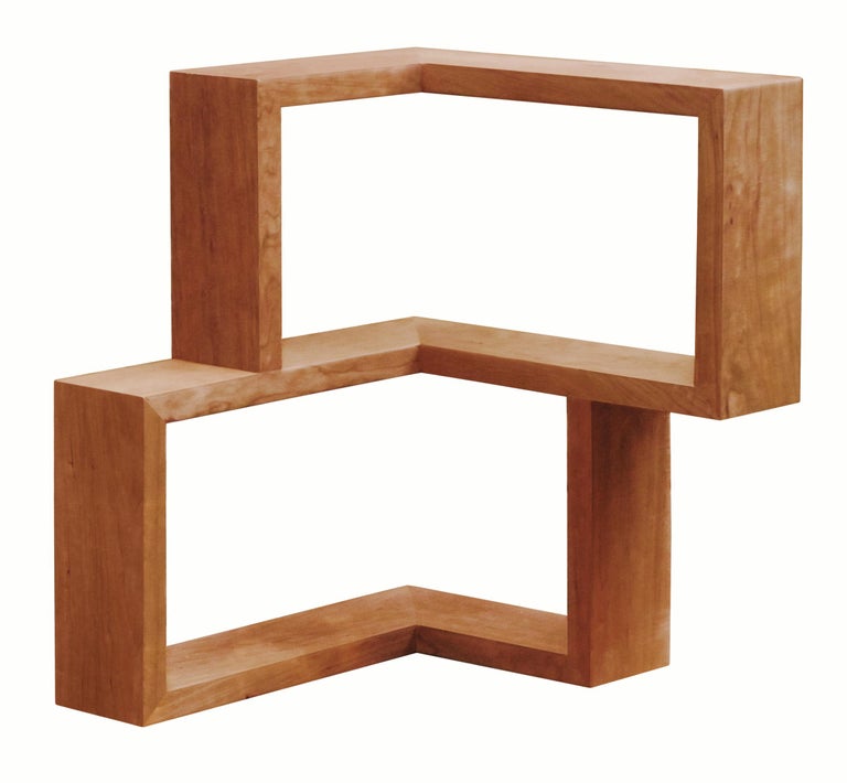 Franklin Solid Wood Corner Shelf, Cherry For Sale at 1stDibs