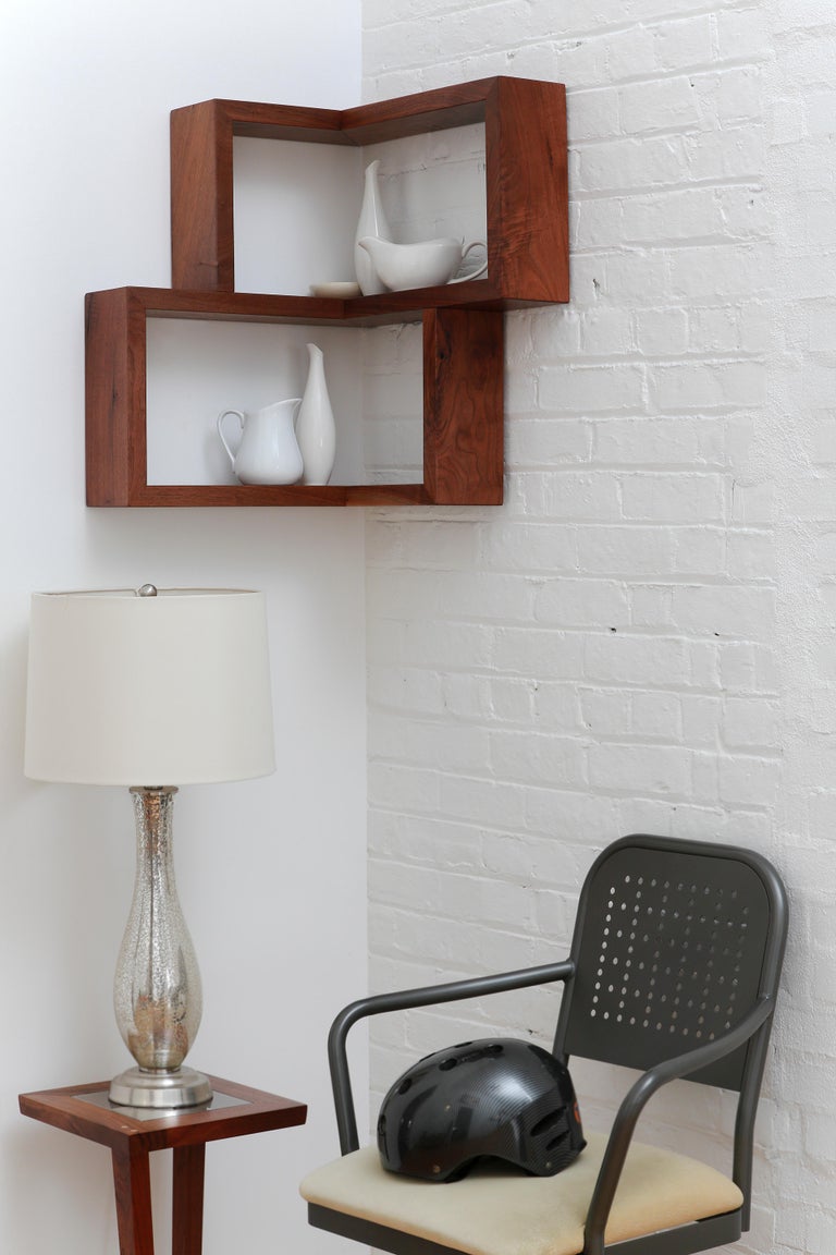 Photo inspiration: Picture Idea: Franklin Solid Wood Corner Shelf Walnut For Sale At 1Stdibs