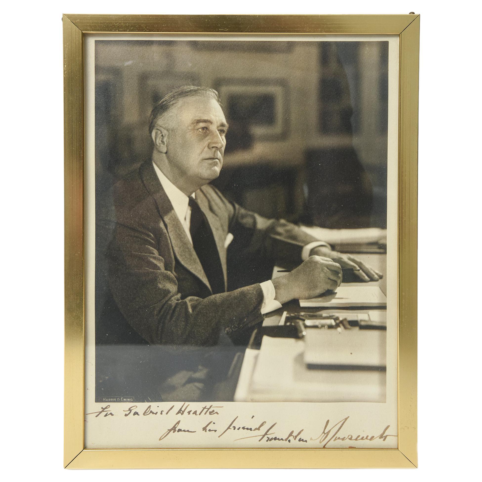 Franklin D. Roosevelt Autograph Photograph to Radio Journalist Gabriel Heatter
