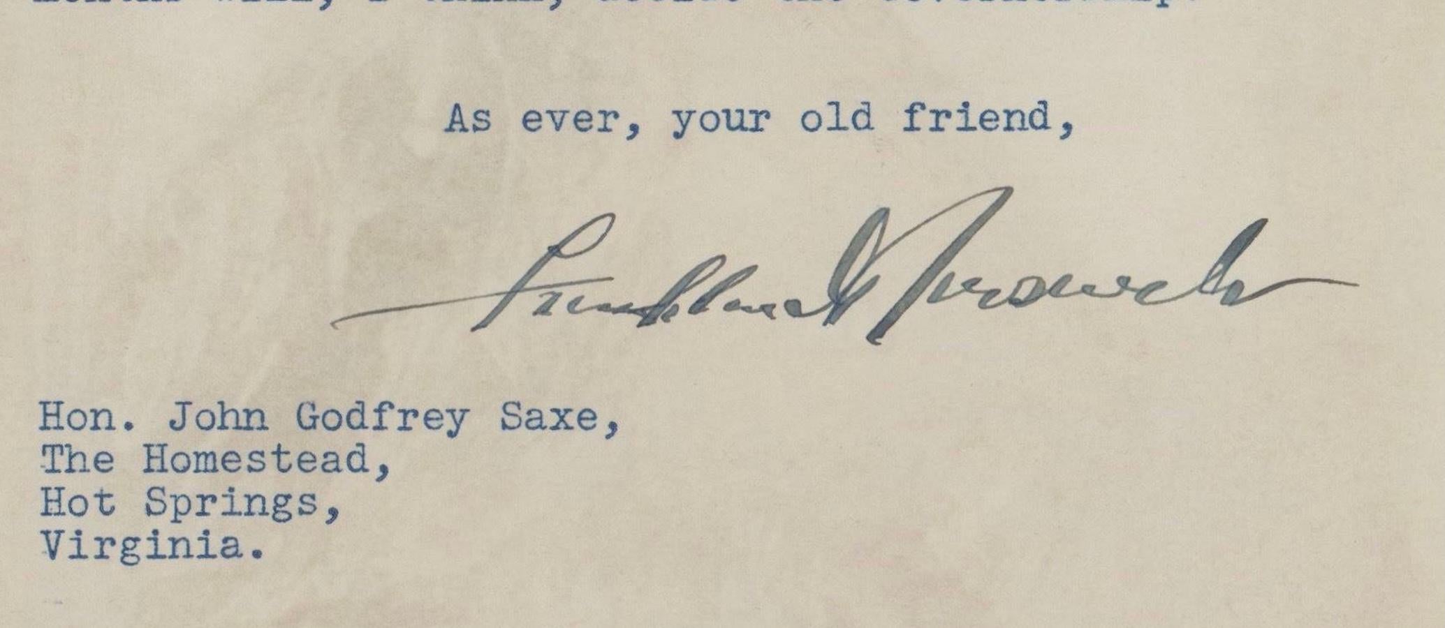 Lettre signée Franklin D. Roosevelt, 1942 en vente 2