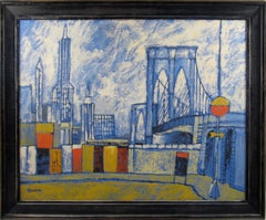 Brooklyn Bridge and Manhattan Skyline by FRANKLIN Karl Mann Associates, New York