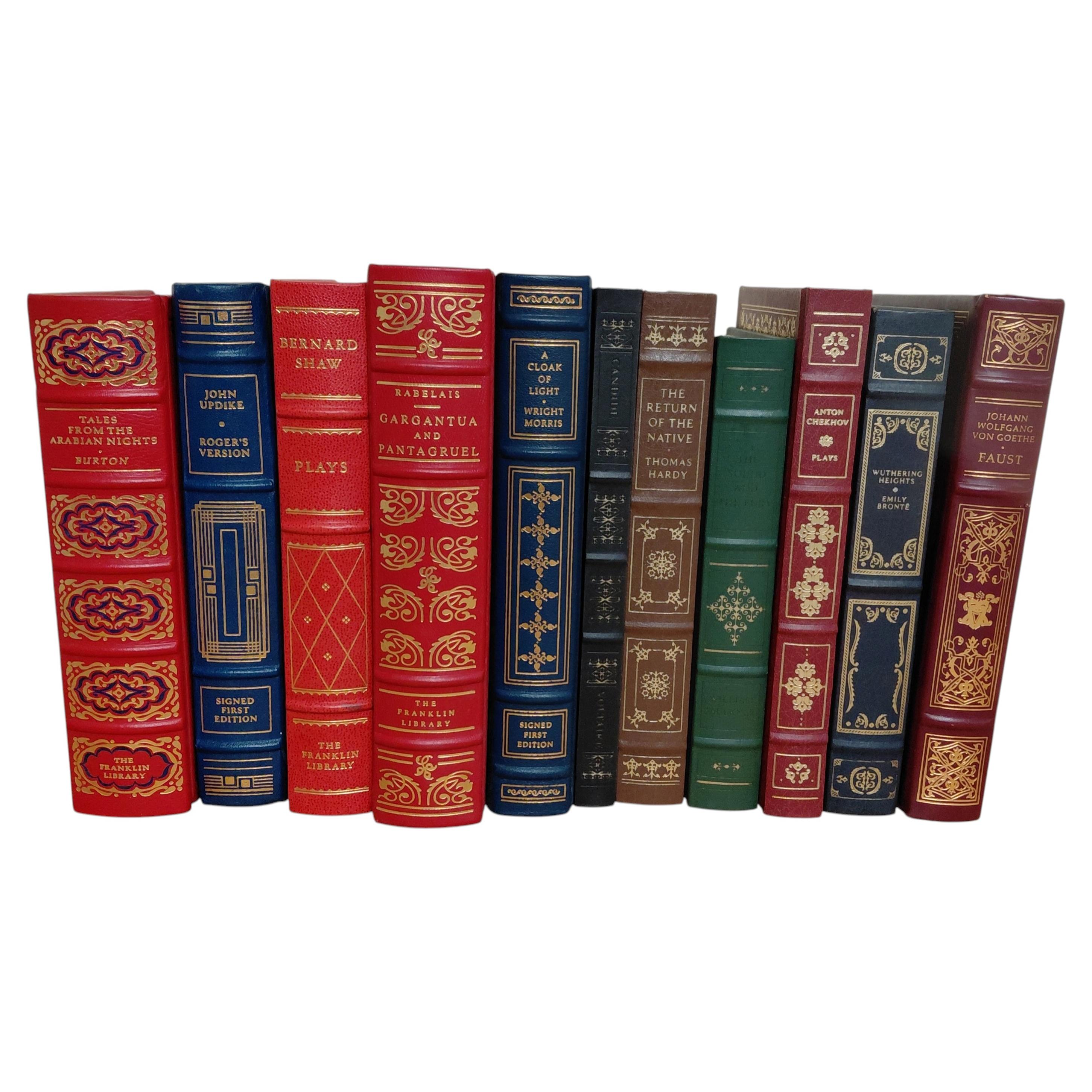 Set di 10 libri rilegati in pelle della Franklin Library più 1 Oxford Library in vendita