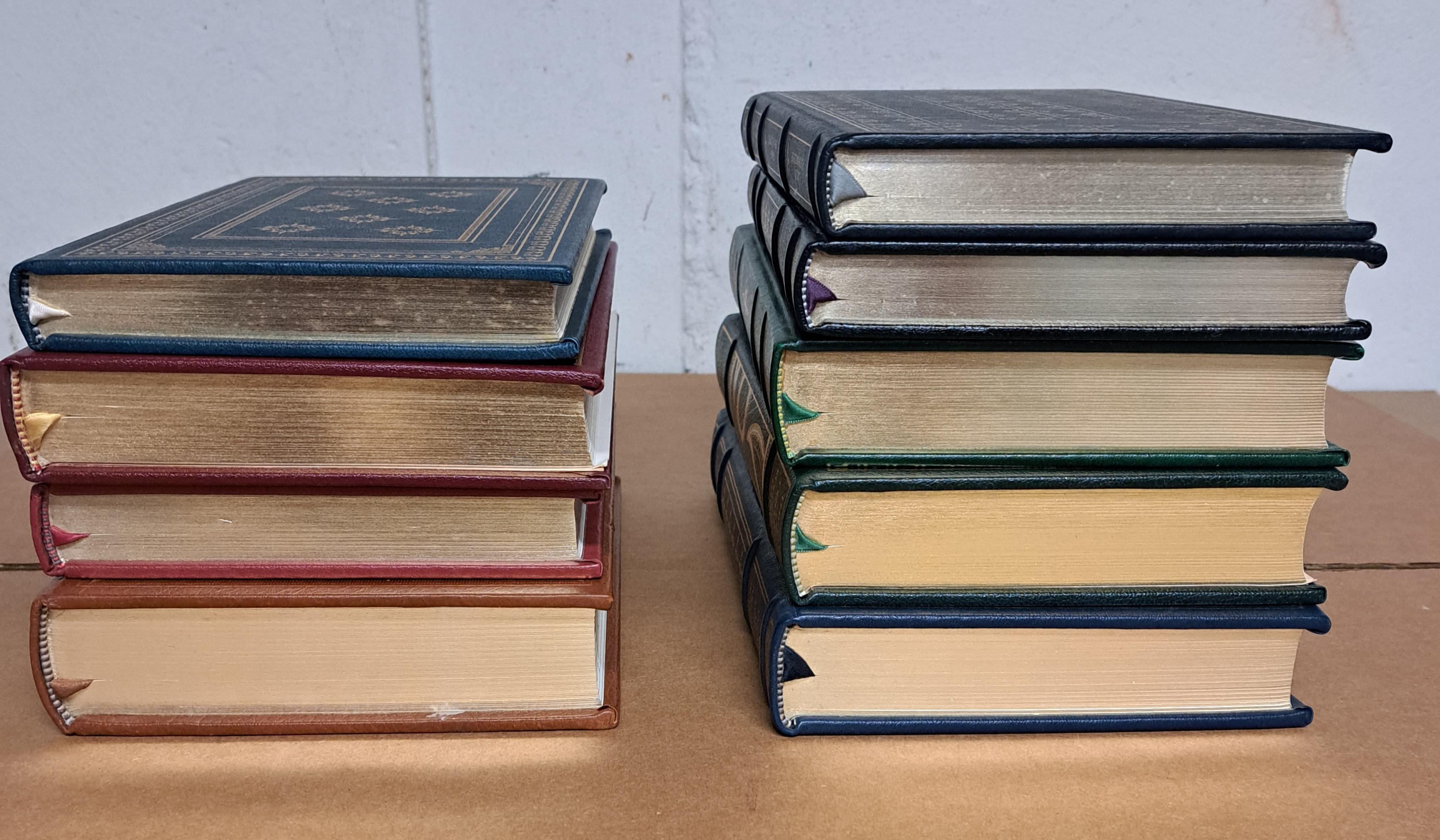 Americano Franklin Library Signed First Editions Set of Nine in vendita