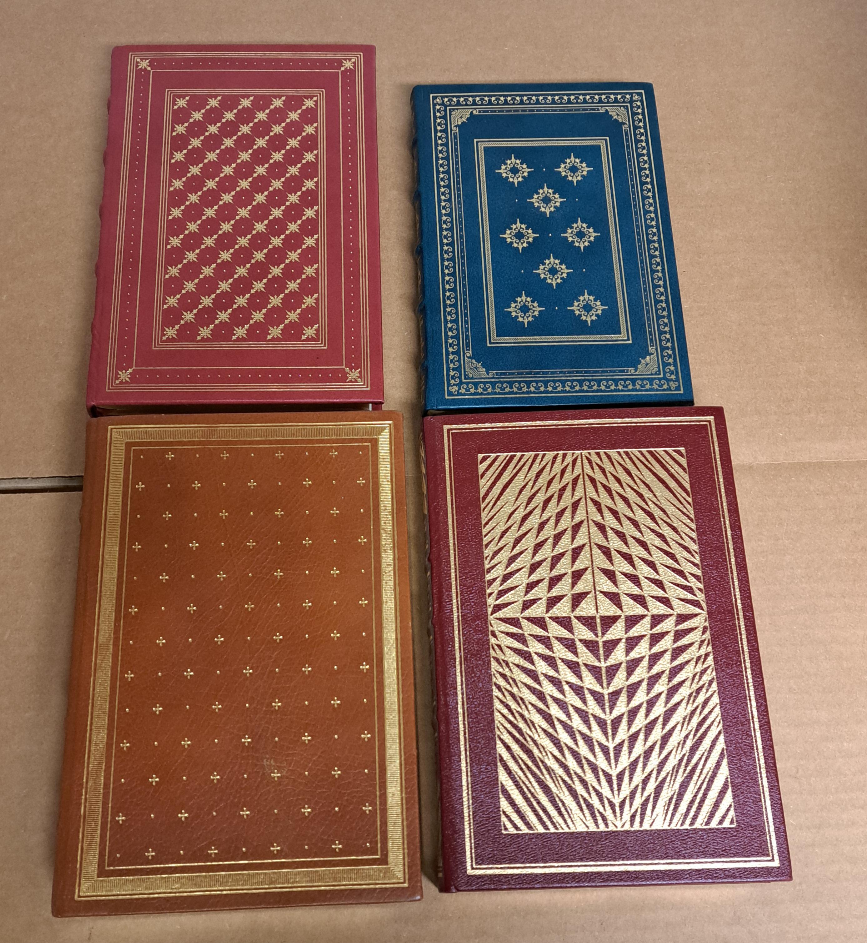 Pelle Franklin Library Signed First Editions Set of Nine in vendita