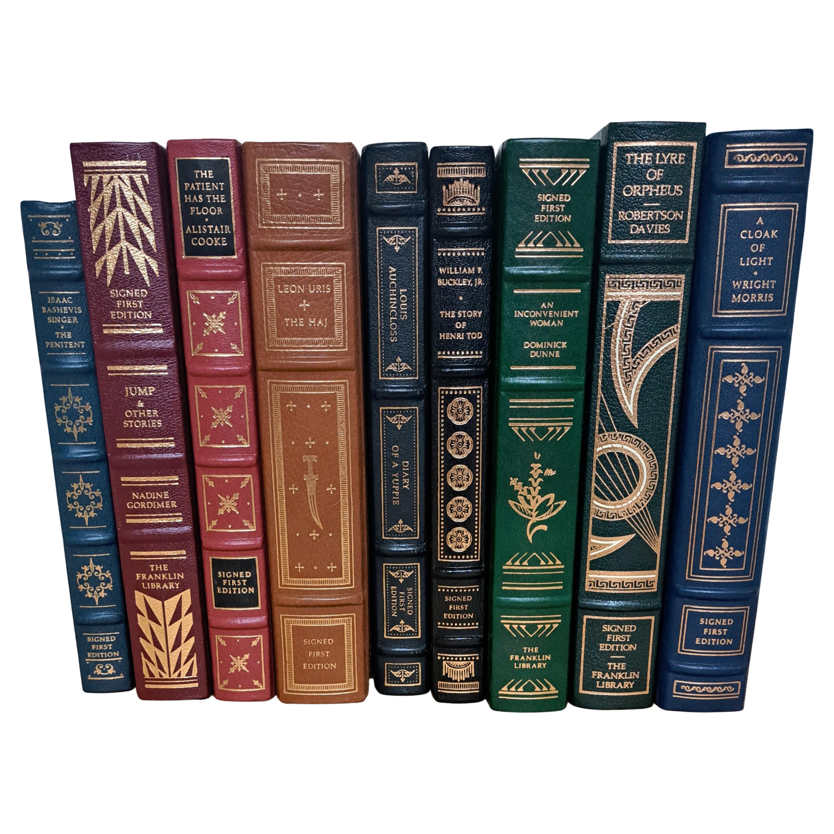 Franklin Library Signed First Editions Set of Nine in vendita