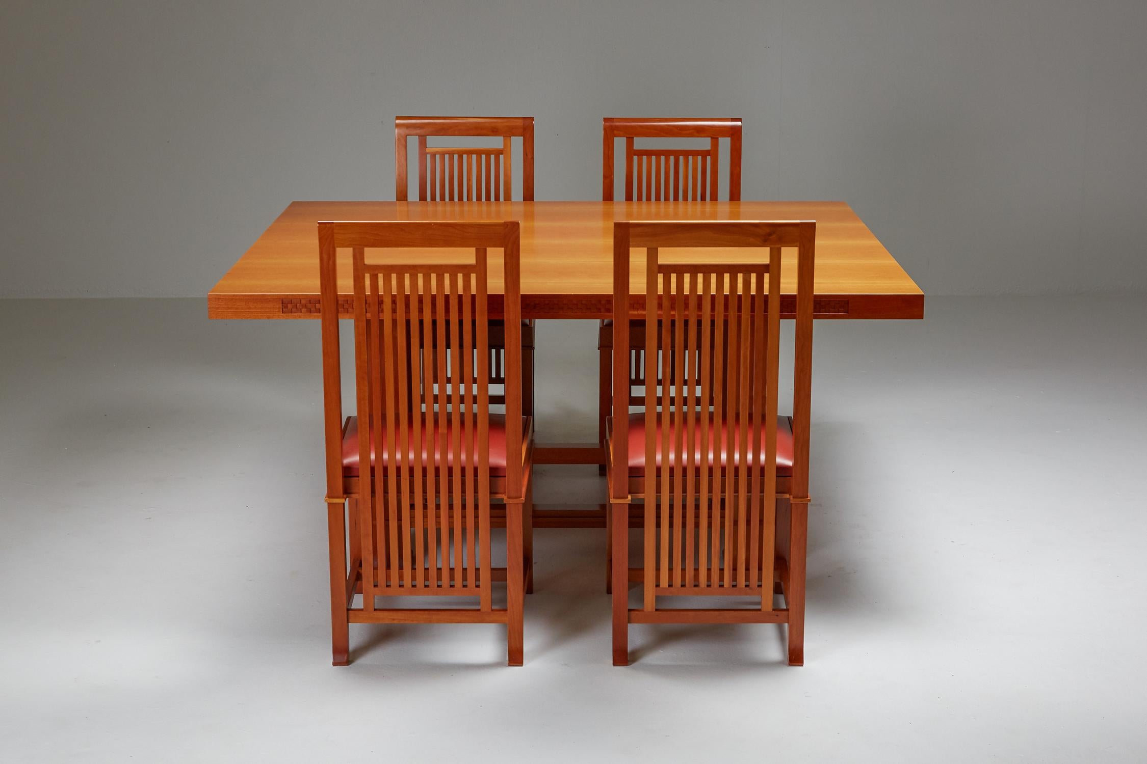 frank lloyd wright dining chairs