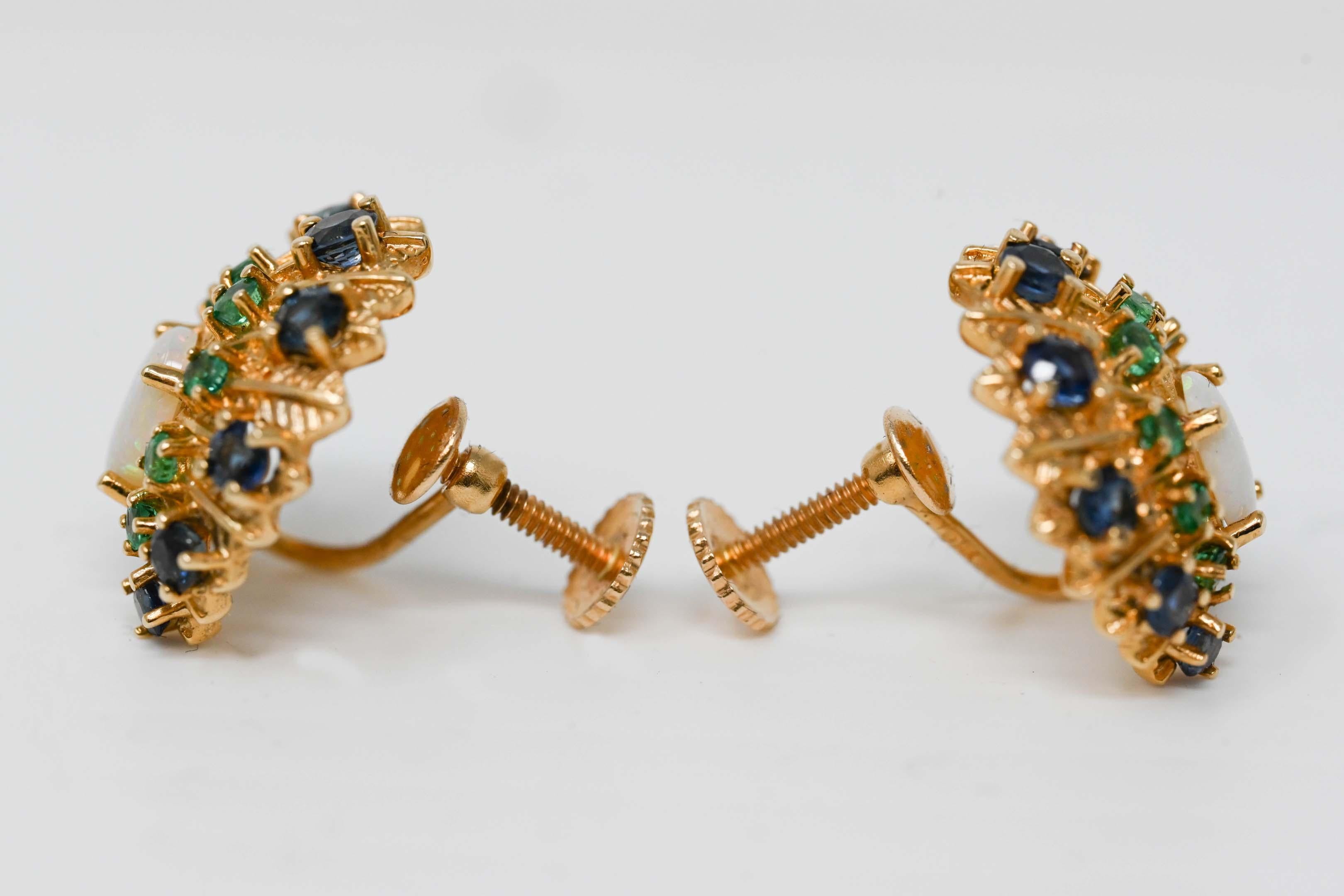 peacock earrings gold