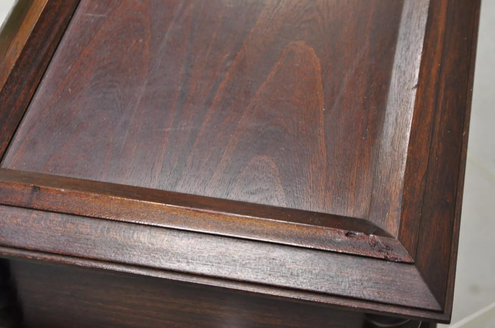Franklin Mint Belgian Mint House Barley Twist Five Drawer Mahogany Coin Chest 4